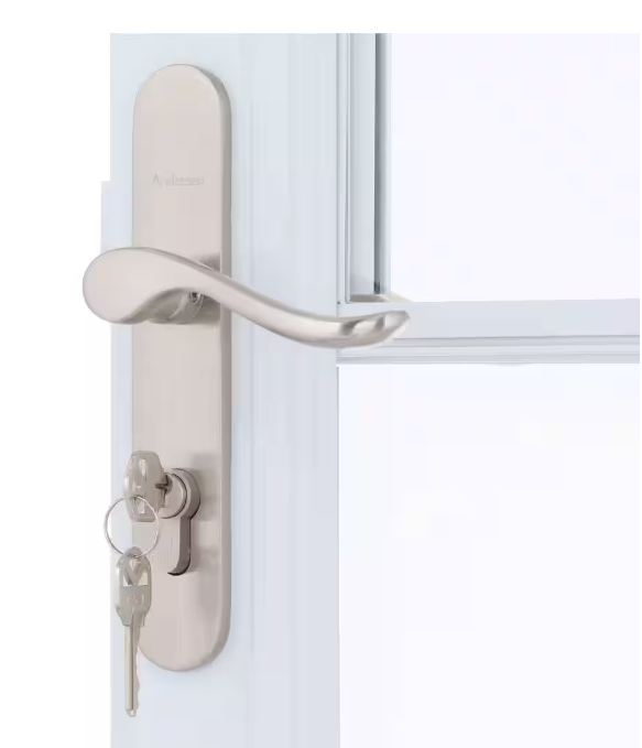 Andersen 2000 Series White Universal Storm Door with Nickel Hardware