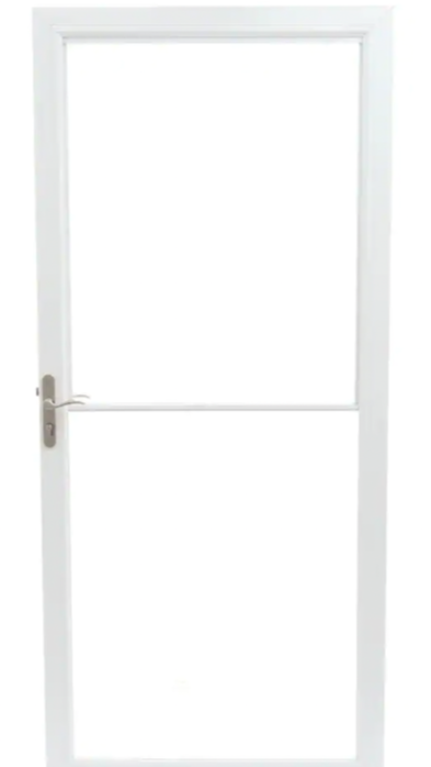 Andersen 2000 Series White Universal Storm Door with Nickel Hardware