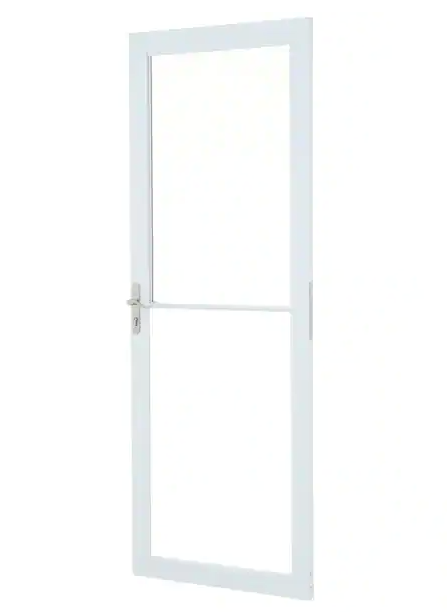 Andersen 2000 Series White Universal Storm Door with Nickel Hardware