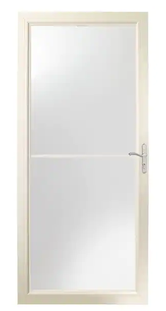 Andersen 2000 Series White Universal Storm Door with Nickel Hardware
